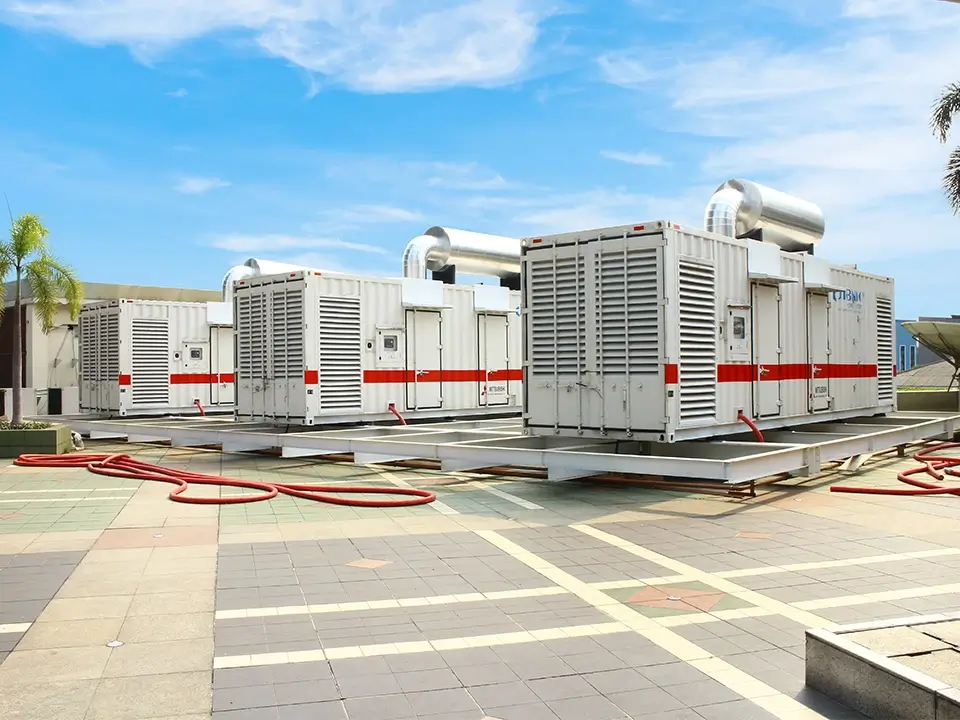 Genset sebagai sumber daya cadangan untuk gedung perkantoran
