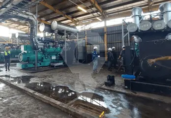Proyek genset Cummins 2 x 2000 kVA Open Type di Palembang, Sumatera Selatan
